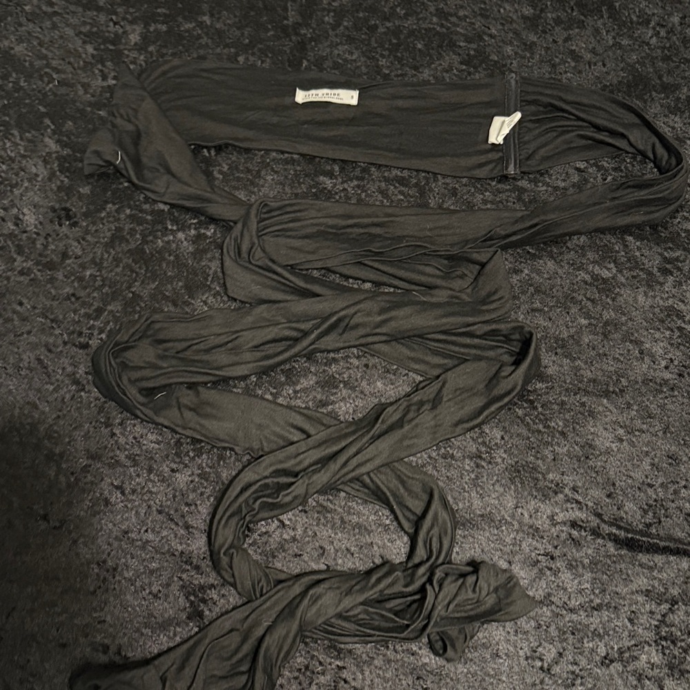 12th Tribe Black Wrap Top